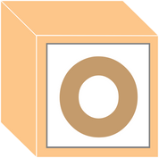 Children's Block with Letter O